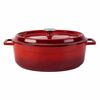LAVA Metal Litoželezna ovalna posoda rdeča, 7 l,premer 31 cm
