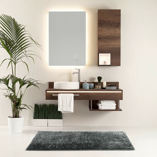 Restilo Set de covorașe baie Bati negru, 2 buc 50 x 80 cm, 40 x 50 cm