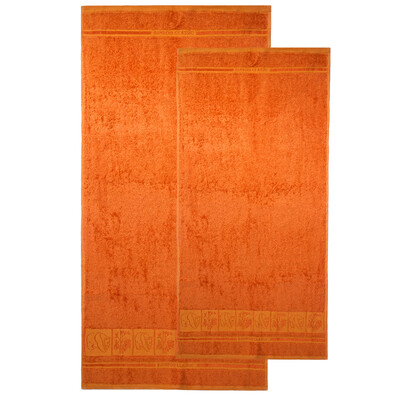 4home sada Bamboo Premium osuška a uterák oranž, 70 x 140 cm, 50 x 100 cm