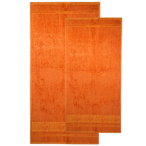Set de două prosoape 4Home Bamboo Premium, portocaliu, 70 x 140 cm, 50 x 100 cm