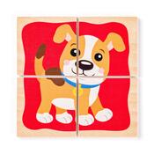 Woody Minipuzzle Haustiere