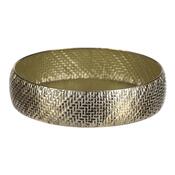 Komplet kovinskih pladnjev za aranžiranje GOLDEN WEAVE, 3 kos, zlati