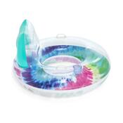 Scaun gonflabil Bestway cu mânere Tie Dye, 118x 117 cm