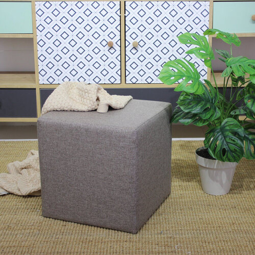 Polsterhocker Kare Puf Brown