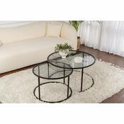 Set de măsuțe de cafea Aurum Black and Grey80 cm, 2 buc.