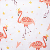 4Home Baumwollbettwäsche Flamingo für Kinder, 100 x 135 cm, 40 x 60 cm