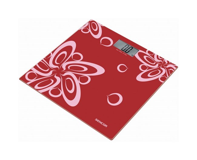 Sencor SBS 2507RD személymérleg, piros színű
