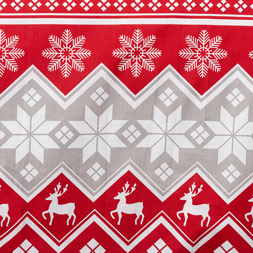Lenjerie de pat din bumbac Crăciun 4Home Red Nordic, 140 x 220 cm, 70 x 90 cm