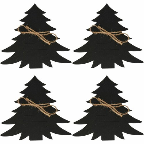 Кишеня для столових приборів X-Mas Tree чорний, набір 4 шт.