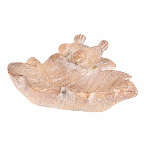 Adăpătoare pentru păsări Frunză de pasăre,ceramică MgO 21 x 18 x 7 cm