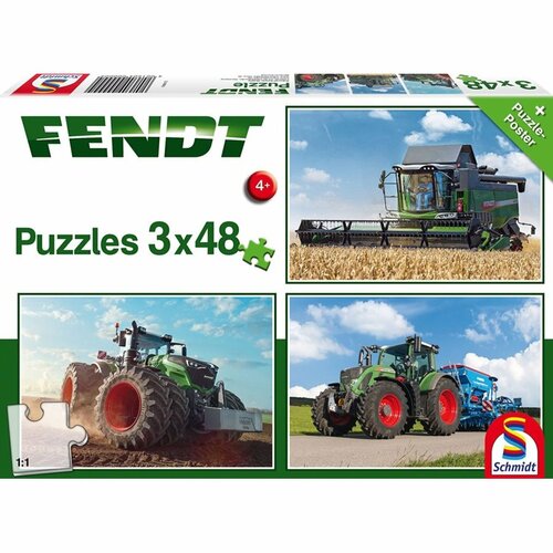 Schmidt Puzzle Traktory Fendt, 144 dílků