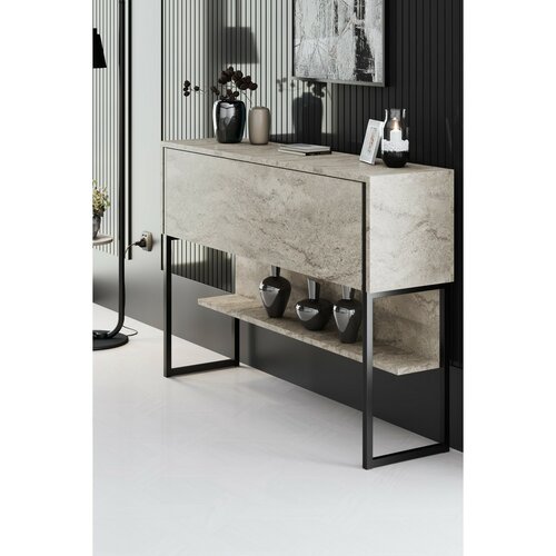 Komoda Luxe Travertine and Black