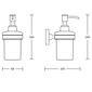 AQUALINE SB119 Samba dávkovač mýdla 150 ml, mléčné sklo