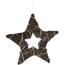 Browee Božična LED zvezda temno rjave barve, 30LED diod, 39 x 37 x 4 cm