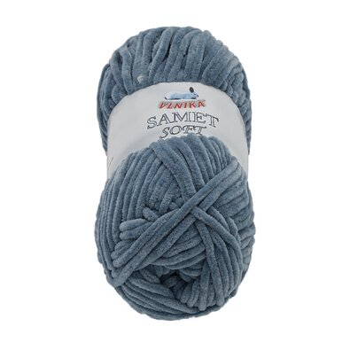 Preja SAMET temno siva, 100 g / 100 m