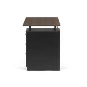 Masă de birou 3218 OAK, negru și stejar