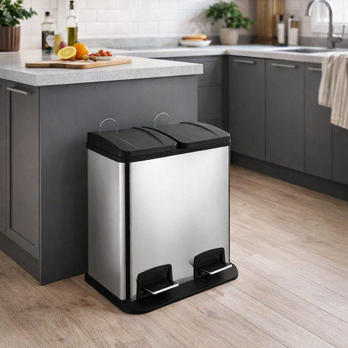 Orion odpadkový koš na tříděný odpad DUO, 2 x 20 l