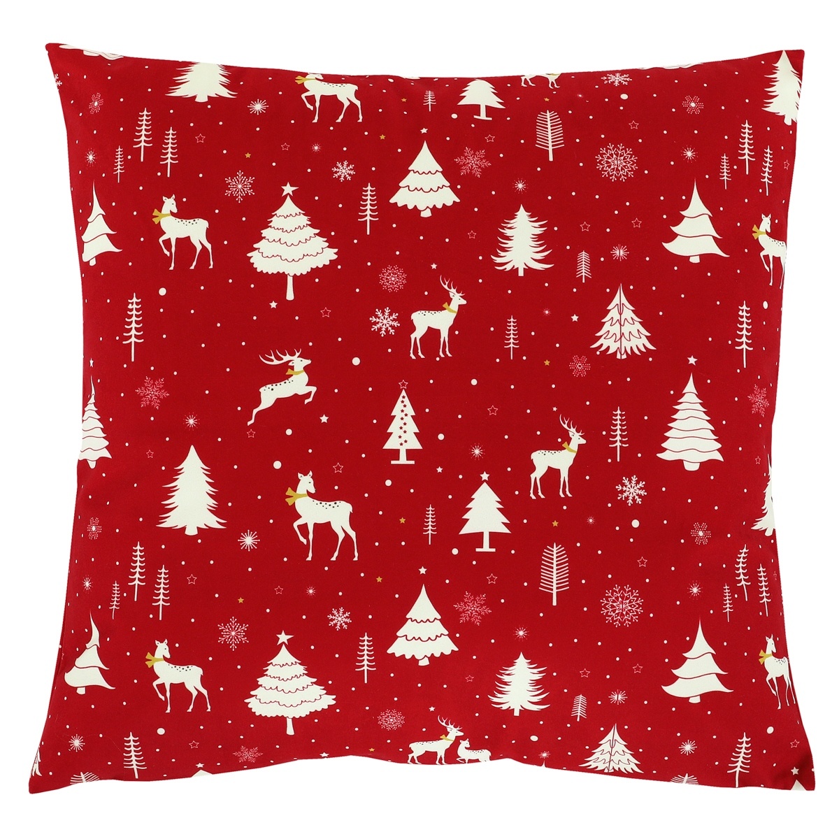 Poduszka z wypełnieniem motyw świąteczny Boże Narodzenie 45 x 45 cm, czerwony
