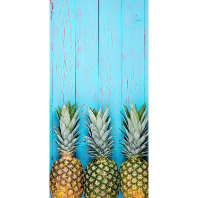 Ręcznik plażowy Ananas Blue, 70 x 140 cm