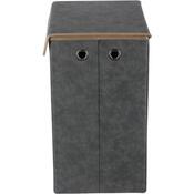 Autronic Látkový úložný box s vekom 38 × 28 × 50 cm, sivá