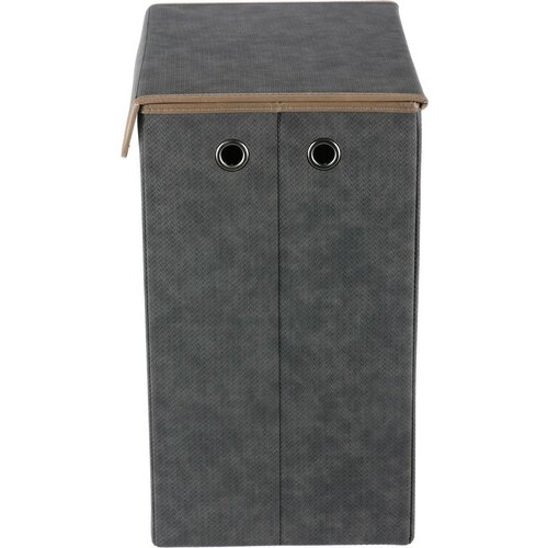 Autronic Látkový úložný box s víkem 38 × 28 × 50 cm, šedá