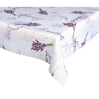 Obrus plamoodporny Lawenda filetowy, śr. 155 cm