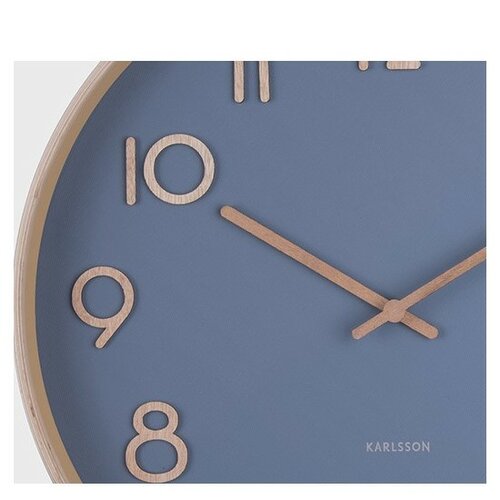 Karlsson 5757BL stylowy zegar ścienny, śr. 40 cm