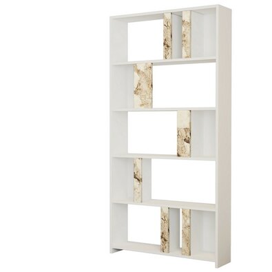 Knihovna Lime White Marbel and White