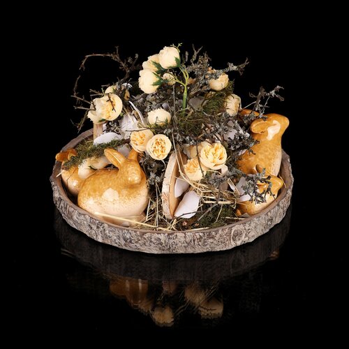 Dekorativni pladenj Les, 34 x 4 cm, beton