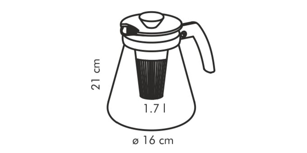 Tescoma TEO teafőző kanna, áztató szűrővel 1,7 l