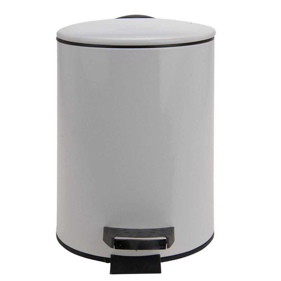 Kozmetický pedálový kôš, 3 l, biela