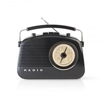 Nedis Prenosné FM Rádio FM / AM, čierna