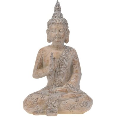 Gartendekoration Sitzender Buddha, 25,5 x 40 x 16 cm Polyresin