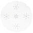 Față de masă de Crăciun Steluțe, albă, diametru 35 cm