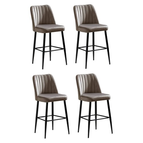 Set de scaune de bar Vento Cappuccino and Black, 4buc.