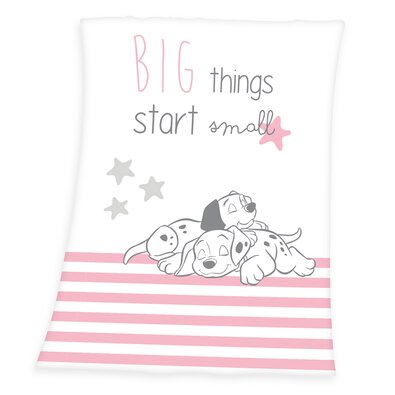 Kocyk 101 Dalmatians Big things start small, 75 x 100 cm