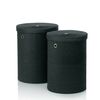 Kela 2-delni set košov za umazano perilo RIMOSSA,črn