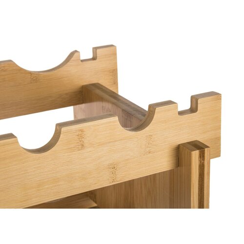 Raftier de vin din bambus G21, 72 sticle