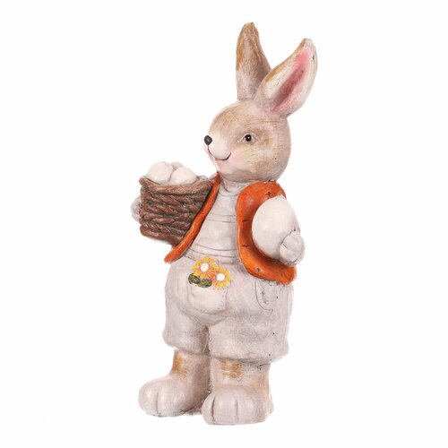 Gartendekoration Kaninchen Ei, 21 x 15 x 42 cm