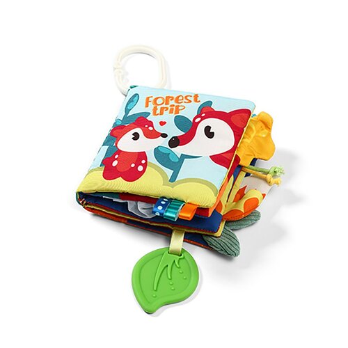 Carte senzorială Baby Ono Forest Trip , 12 x12 x 2 cm