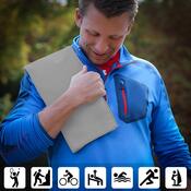 DecoKing Fitness Uterák Ekea strieborná, 40 x 80 cm