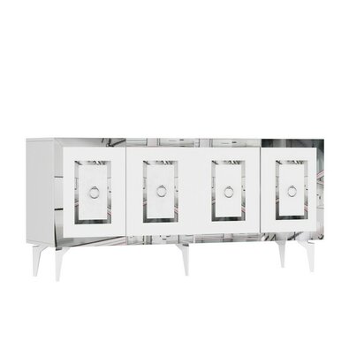 Szafka Karya White and Silver