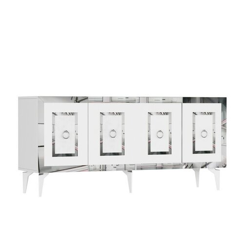 Schrank Karya White and Silver