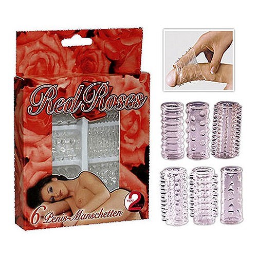 Red Roses Sada elastomerových návlekov 6 ks