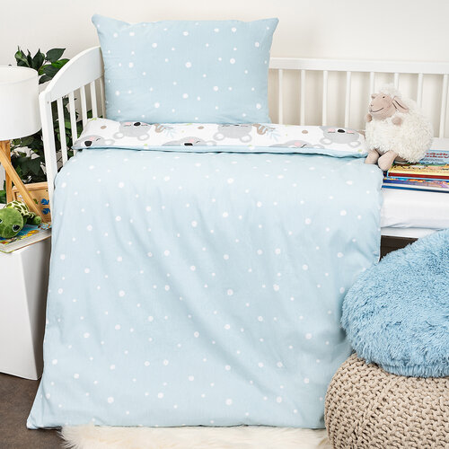 4Home Baby-Baumwollbettwäsche Nordic dreams, 100 x 135 cm, 40 x 60 cm