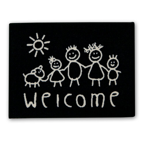 Venkovní rohožka Welcome kids, 50 x 70 cm
