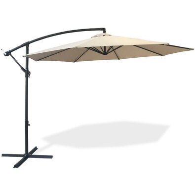Umbrelă de grădină cu braț lateral Fieldmann FDZN 5103 , crem