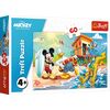 Trefl Puzzle Mickey egér a tengerparton, 60 darab
