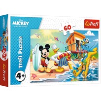 Trefl Puzzle Mickey Mouse na pláži, 60 dílků