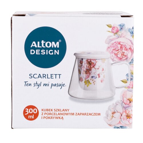 Altom Filiżanka do herbaty z sitkiem Scarlett, 300ml